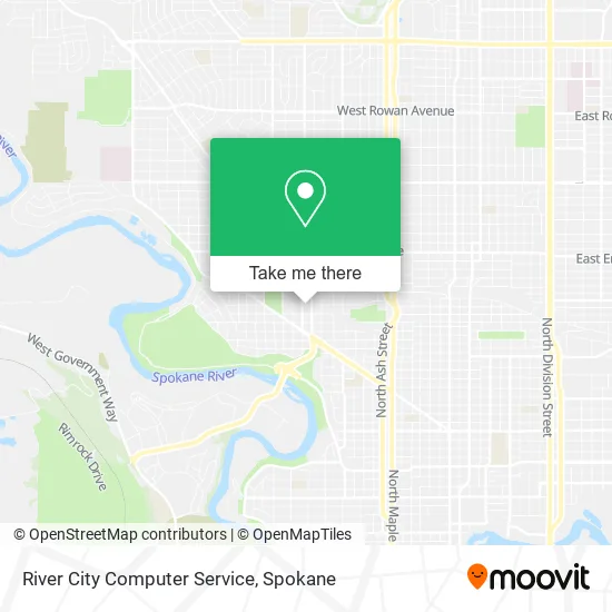 River City Computer Service map