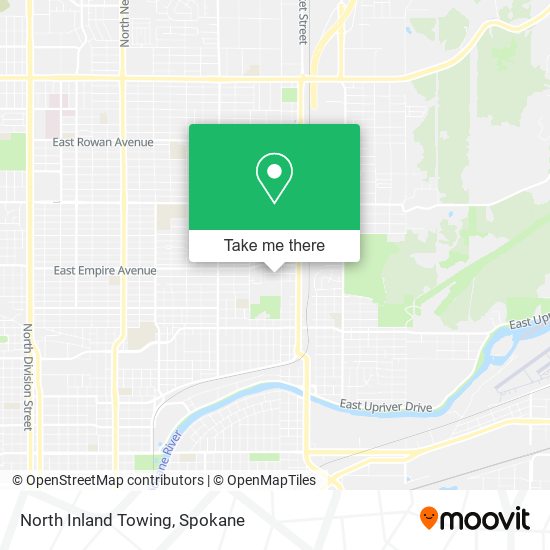 North Inland Towing map