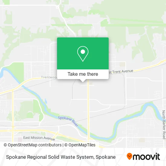 Spokane Regional Solid Waste System map