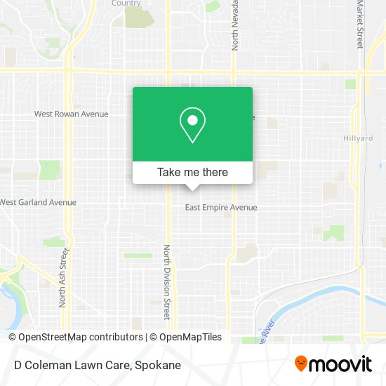 D Coleman Lawn Care map