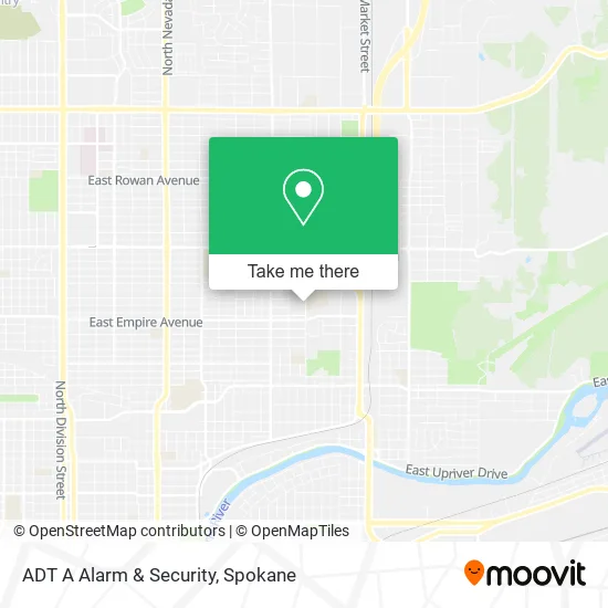 Mapa de ADT A Alarm & Security