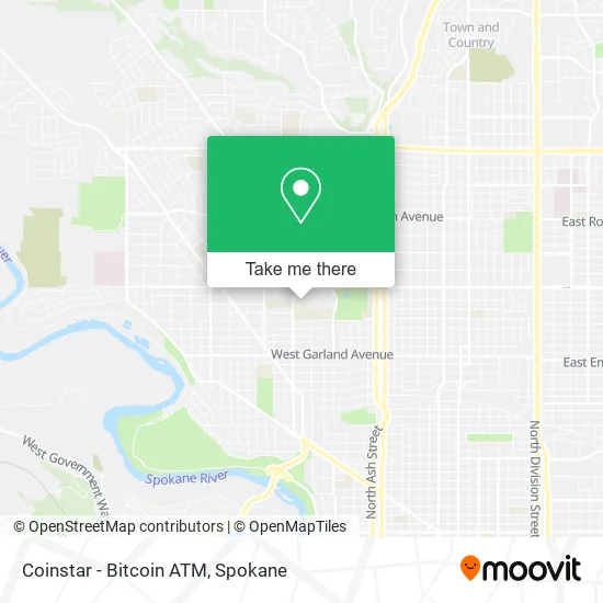 Mapa de Coinstar - Bitcoin ATM