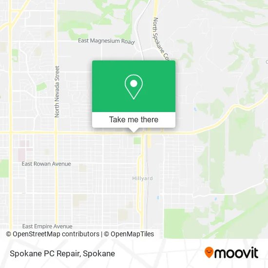 Spokane PC Repair map