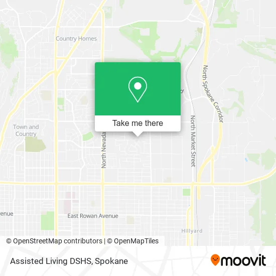 Mapa de Assisted Living DSHS