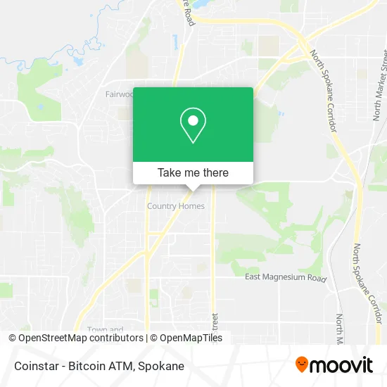 Mapa de Coinstar - Bitcoin ATM