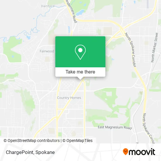 Mapa de ChargePoint