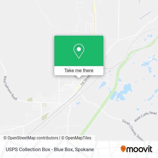 USPS Collection Box - Blue Box map