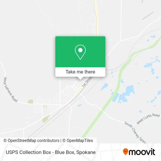 Mapa de USPS Collection Box - Blue Box