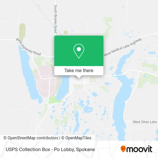 Mapa de USPS Collection Box - Po Lobby