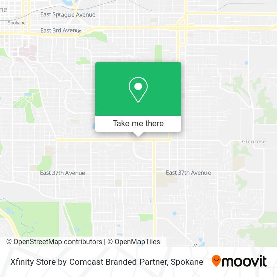 Xfinity Store by Comcast Branded Partner map
