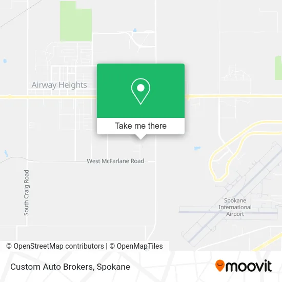 Custom Auto Brokers map