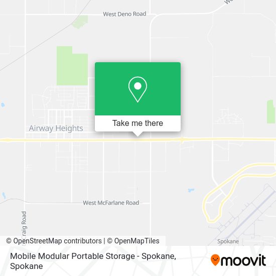 Mobile Modular Portable Storage - Spokane map
