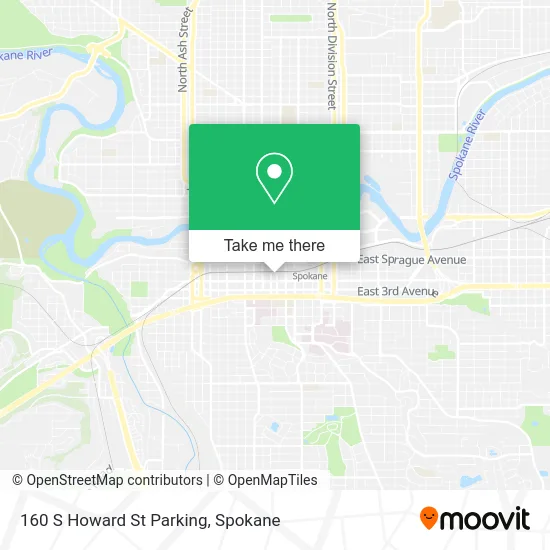 160 S Howard St Parking map