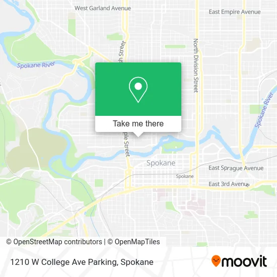 1210 W College Ave Parking map