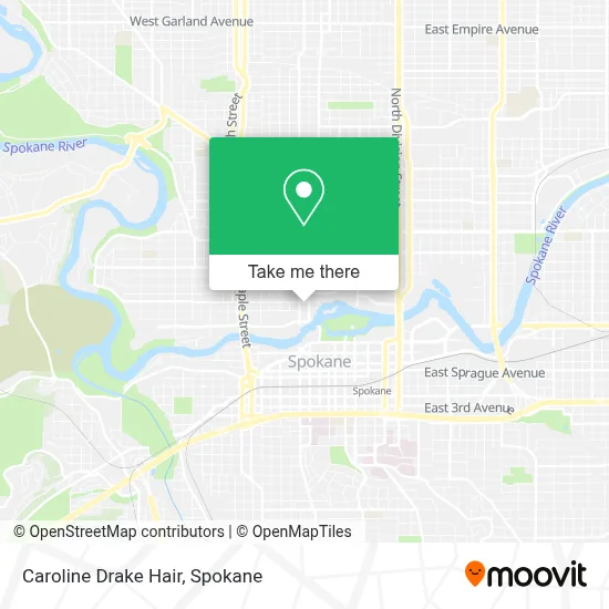 Caroline Drake Hair map