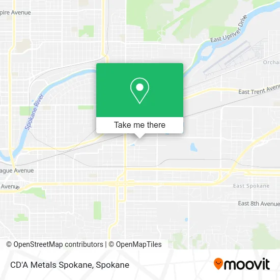 Mapa de CD'A Metals Spokane