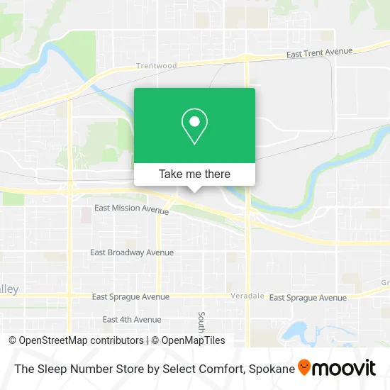 The Sleep Number Store by Select Comfort map