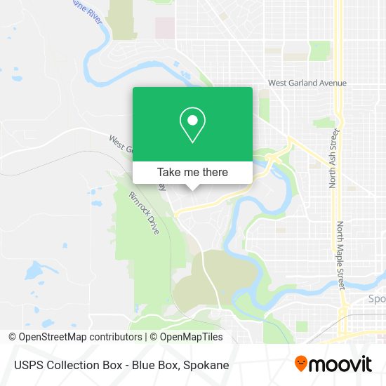 USPS Collection Box - Blue Box map