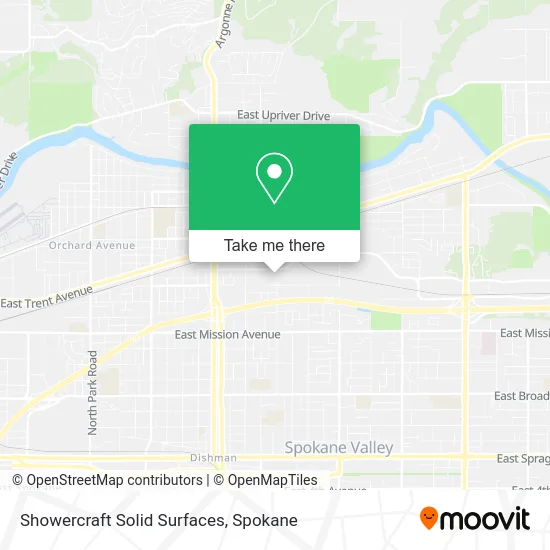 Mapa de Showercraft Solid Surfaces