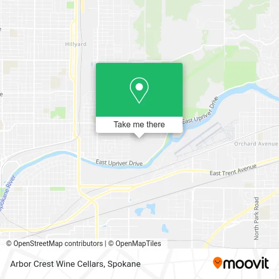 Mapa de Arbor Crest Wine Cellars