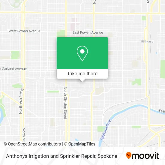 Mapa de Anthonys Irrigation and Sprinkler Repair