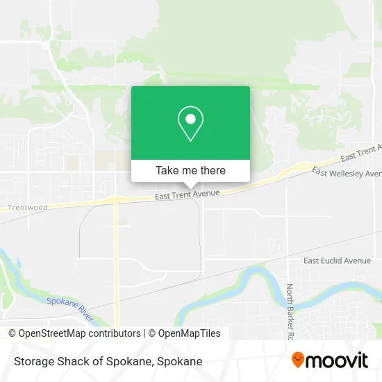 Storage Shack of Spokane map