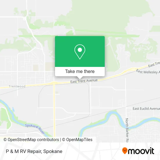 P & M RV Repair map