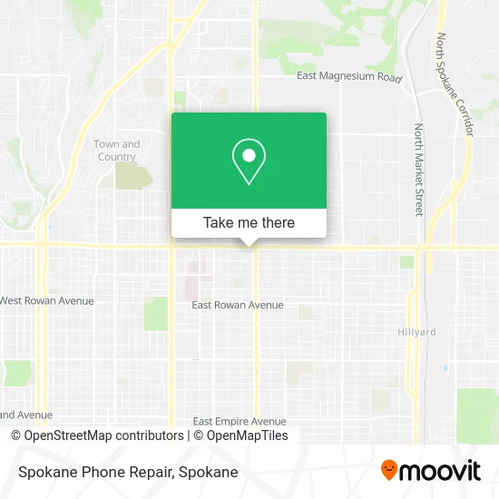 Spokane Phone Repair map