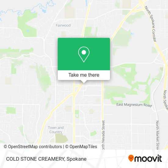 Mapa de COLD STONE CREAMERY