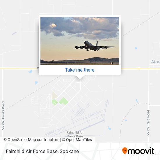Fairchild Air Force Base map