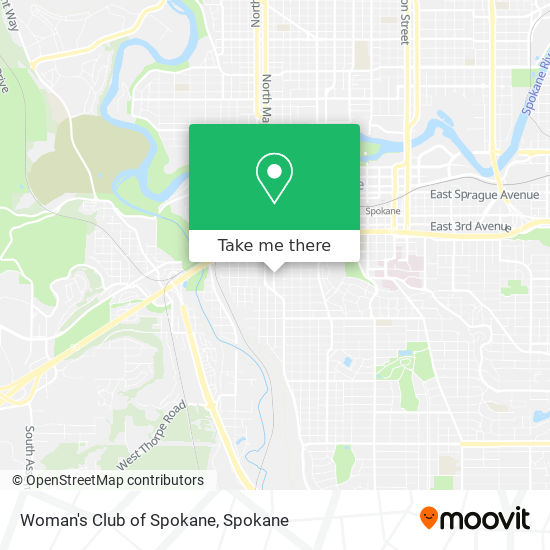 Woman's Club of Spokane map