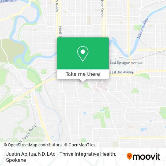 Mapa de Justin Abitua, ND, LAc - Thrive Integrative Health