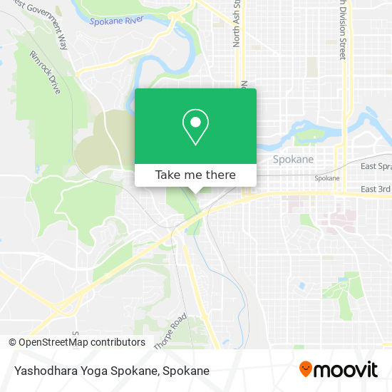 Mapa de Yashodhara Yoga Spokane