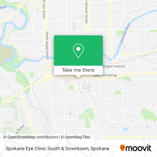 Spokane Eye Clinic South & Downtown map