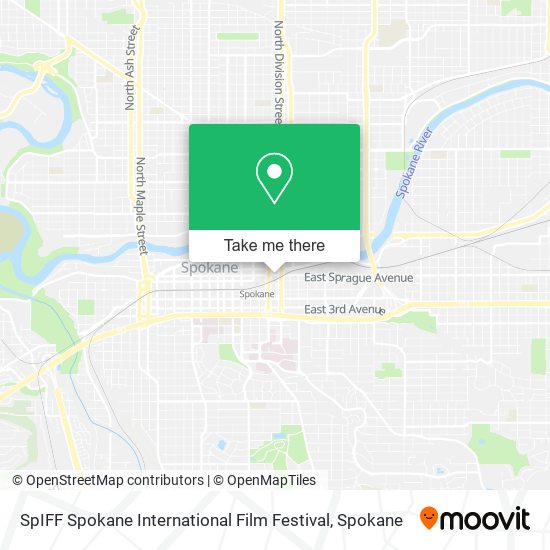 SpIFF Spokane International Film Festival map