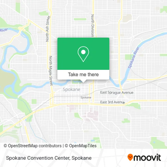 Spokane Convention Center map