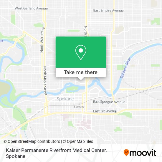 Mapa de Kaiser Permanente Riverfront Medical Center