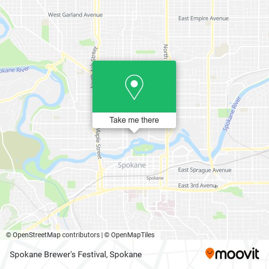 Mapa de Spokane Brewer's Festival