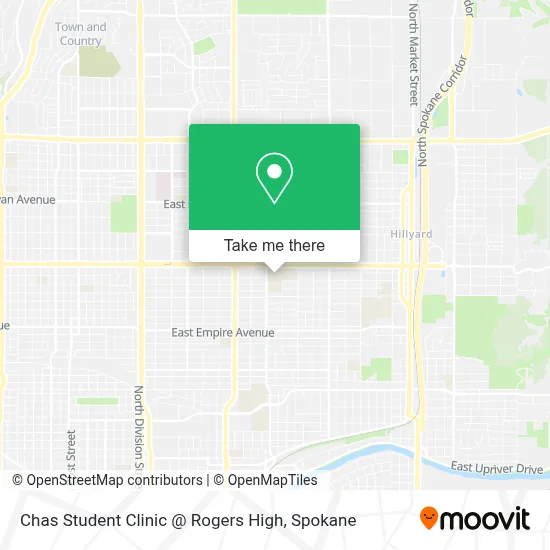 Chas Student Clinic @ Rogers High map