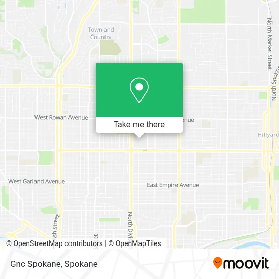 Gnc Spokane map