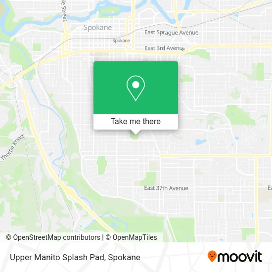 Upper Manito Splash Pad map