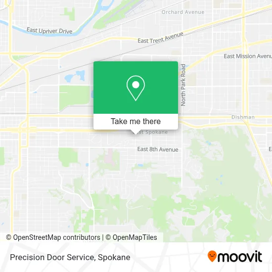 Precision Door Service map