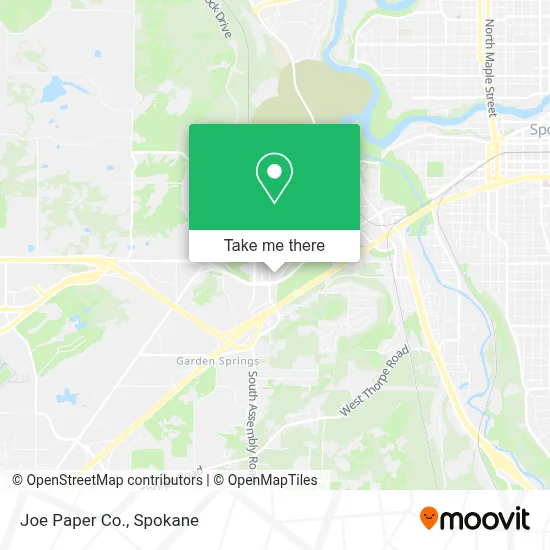 Joe Paper Co. map