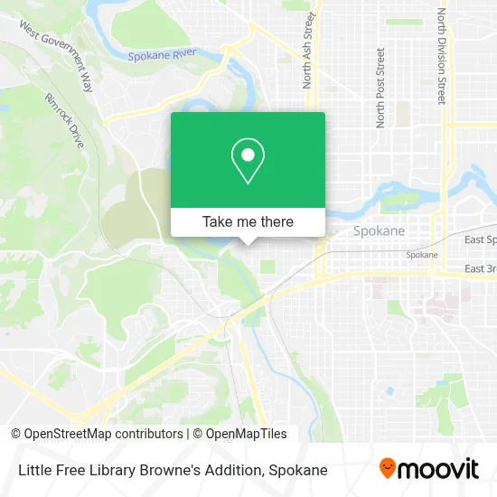 Little Free Library Browne's Addition map