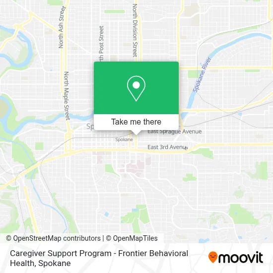 Caregiver Support Program - Frontier Behavioral Health map