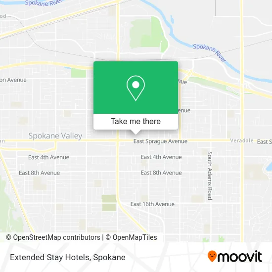 Extended Stay Hotels map
