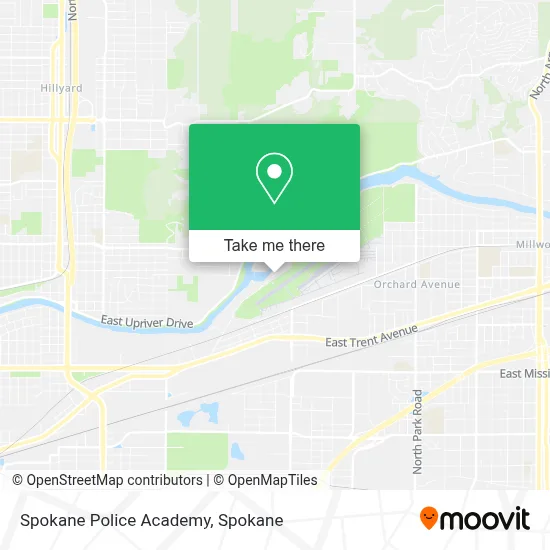 Spokane Police Academy map