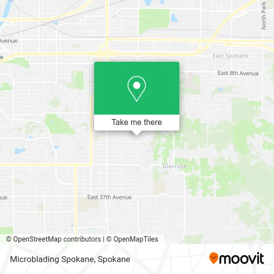Microblading Spokane map