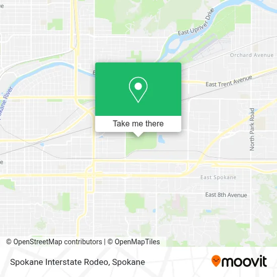 Spokane Interstate Rodeo map
