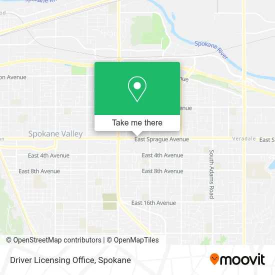 Driver Licensing Office map